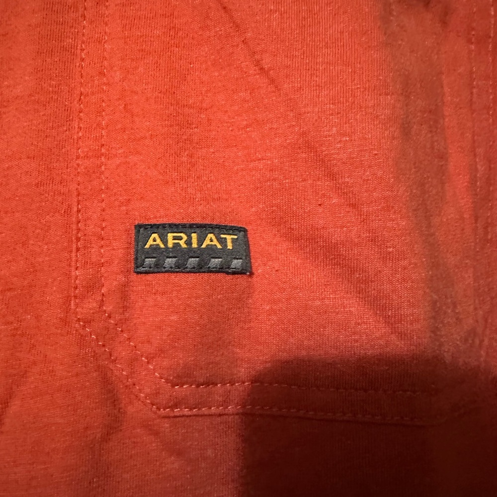 Ariat Men's Red Long Sleeve Shirt - Picture 2 of 5